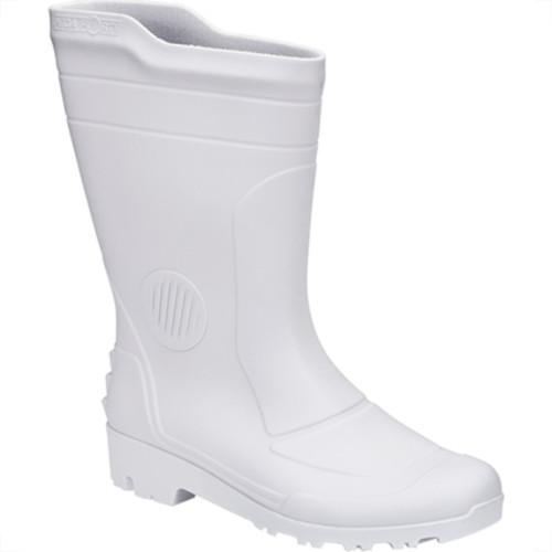 Bota Pega Forte Branco Cano Medio N.40