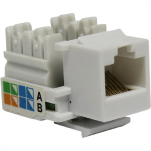 Conector Femea Keystone Rj-45 Branco