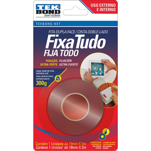 Fita Dupla-Face Tekbond F.Tud Extensao 19Mmx2