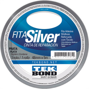 Fita Silver Tape Tekbond Prata 48Mmx05Mt