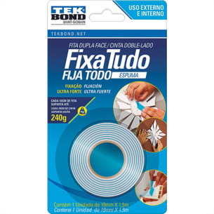 Fita Dupla-Face Tekbond Espuma 19Mmx1,5