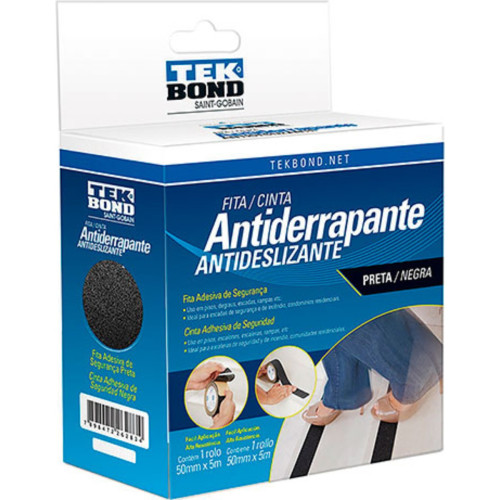 Fita Anti-Derrapante Tekbond 5Mx50Mm Pr