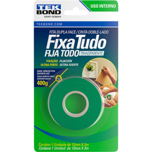 Fita Dupla-Face Tekbond F.Tud Int 12Mmx2