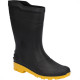 Bota Pega Forte Preto/Amarelo Cano Medio N.37