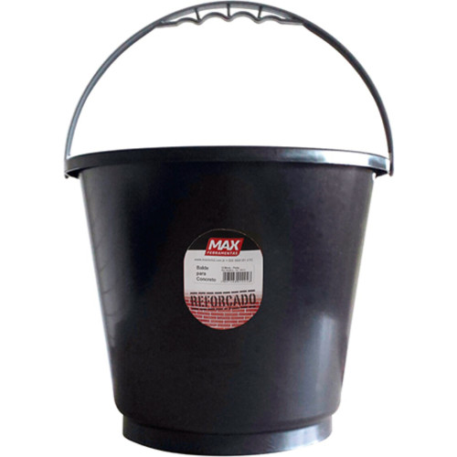 Balde Pvc Max Preto 12L