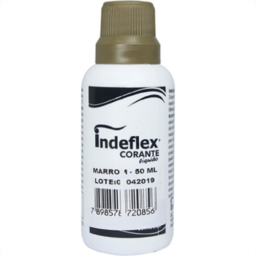 Corante Indeflex Marrom 50Ml - Kit C/12 Unidades