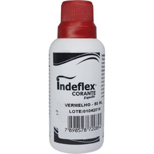 Corante Indeflex Vermelho 50Ml - Kit C/12 Unidades