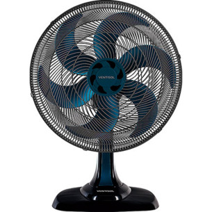 Ventilador De Mesa 50Cm Preto/Azul 220V Turbo Vent