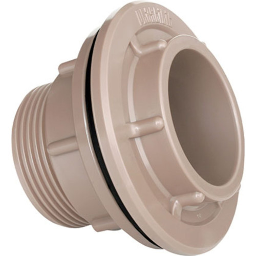 Adaptador  C/Flange Pvc Plastilit E 1.1/2 Marrom - Kit C/4 Unidades