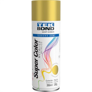 Spray Tekbond Metalico Dourado 350Ml