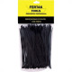 Abracadeira Nylon Fertak 2,5X 80 Preto C/100