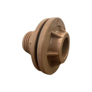 Adaptador  C/Flange Pvc Reboucas 1/2 Marrom - Kit C/10 Unidades