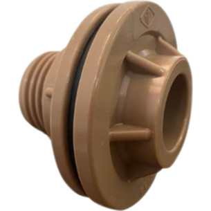 Adaptador  C/Flange Pvc Reboucas 3/4 Marrom - Kit C/10 Unidades