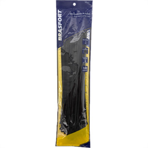 Abracadeira Nylon Brasfort 3,6X350 Preto C/100