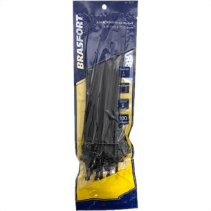 Abracadeira Nylon Brasfort 4,8X250 Preto C/100