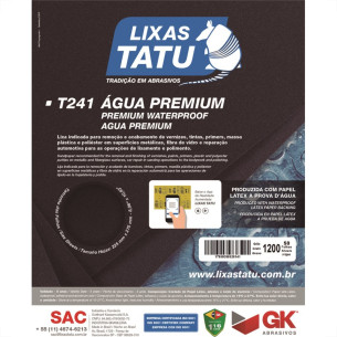 Lixa Dagua Tatu 150 Hidrolix T24501500050 - Kit C/50 