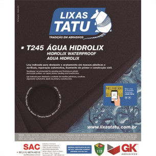 Lixa Dagua Tatu 400 Hidrolix T24504000050 - Kit C/50 