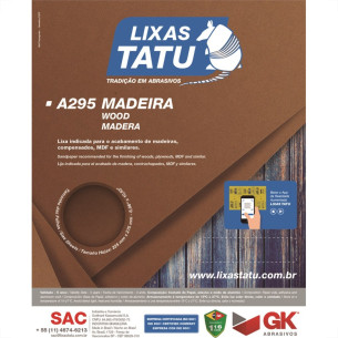 Lixa Madeira Tatu 50 A29500500050 - Kit C/50 