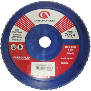 Disco Flap Carborundum 7'' X 60 Zirconia 