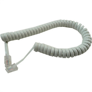 Cabo Fone Espiral Jack/Jack 2M Branco 989