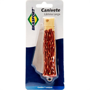 Canivete Brasfort Inox Larga 8119