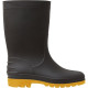 Bota Calformax Preta Solado Amarelo (Cano Medio)35/36 Cmp809 S/F