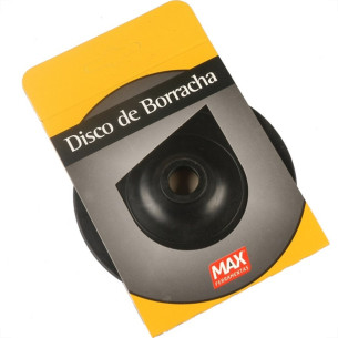 Disco Borracha Max 5'' Para Lixadeira Furo 5/8'' 14670