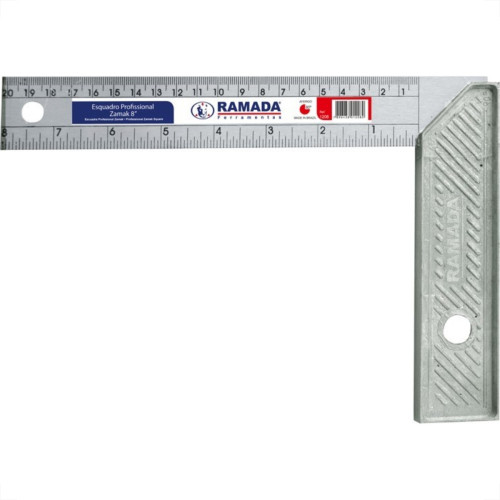 Esquadro Cabo Aluminio Ramada 08'' 20Cm 1208