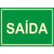 Placa Sinalizacao Pvc 20X30 ''Saida Fluorescente'' 250Bm