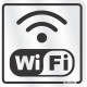 Placa Sinalizacao Aluminio 15X15 ''Internet Wi-Fi'' 120Bc