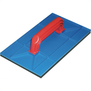 Desempenadeira Pvc Zumplast 12X22 Com Borracha Azul 2275