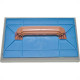 Desempenadeira Pvc Zumplast 17X30 Com Espuma Azul 2269