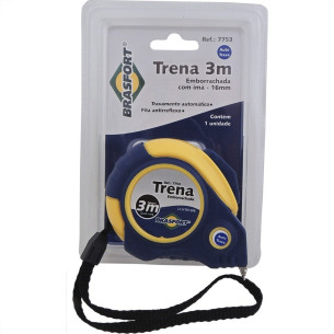 Trena Brasfort Auto-Trava Emborrachada 3M/16Mm 7753