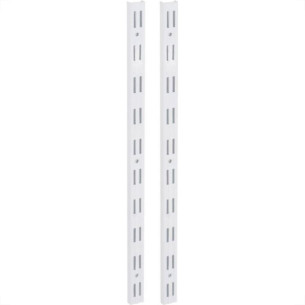 Trilho Prateleira Multivisao Aco Duplo Branco 1,5M Td-150