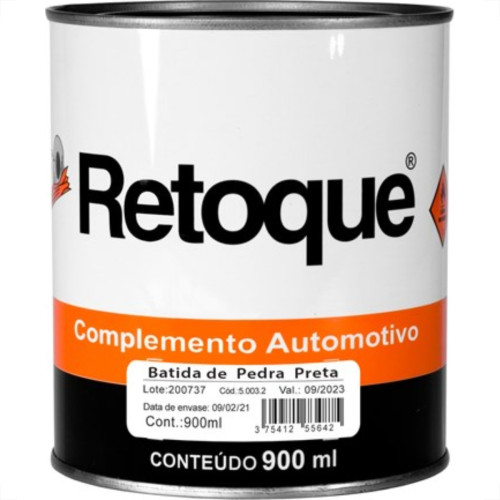 Bate Pedra Retoque Preta 900Ml 90