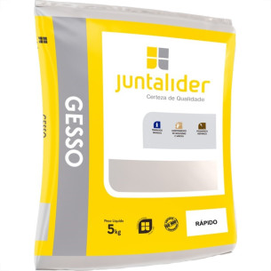 Gesso Rapido Juntalider 5Kg  - Kit C/6 