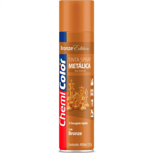 Tinta Spray Chemicolor Metalico Bronze 400Ml 