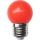 Lampada Led Bolinha Galaxy E27 1.5Wx220V Vermelho 1217 - Kit C/10 