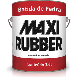 Bate Pedra Maxi Rubber Preta 3,6L 4M032