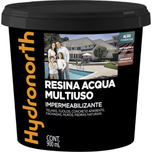 Resina Multiuso Hydronorth Acqua Brilhante 900Ml Incolor Pote 