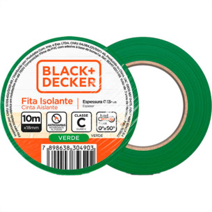 Black Fita Isolante B&D Verd 10Mt - Kit C/10 Rl