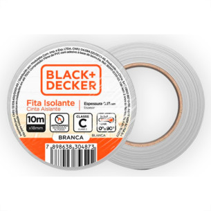 Black Fita Isolante B&D Bran 10Mt - Kit C/10 Rl