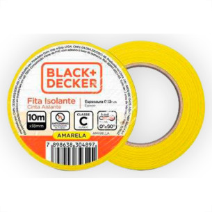 Black Fita Isolante B&D Amar 10Mt - Kit C/10 Rl