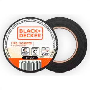 Black Fita Isolante B&D 20Mts - Kit C/10 Pc