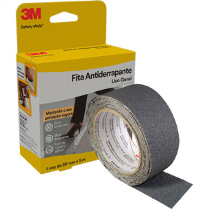 3M Fita Antiderrapante  Int.5Mt - Cinza