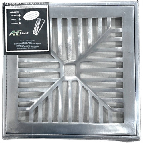 Ac Grelha Aluminio C/P.Grelha Ven 25X25