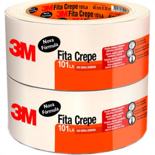 3M Fita Crepe  101La Uso Ger.48X50M - Kit C/2 Rl