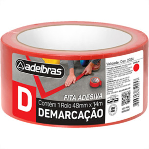 Adelbras Fita Demarcao Solo Adel.48Mmx14Mt-Vrm