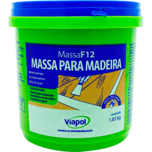 Viapol Massa F12 Madeira 1,65Kg Branca