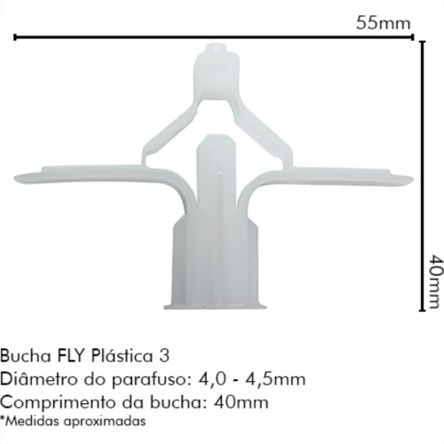 Sforplast Bucha P/Gesso 3 13-23Mm C/250 Fly